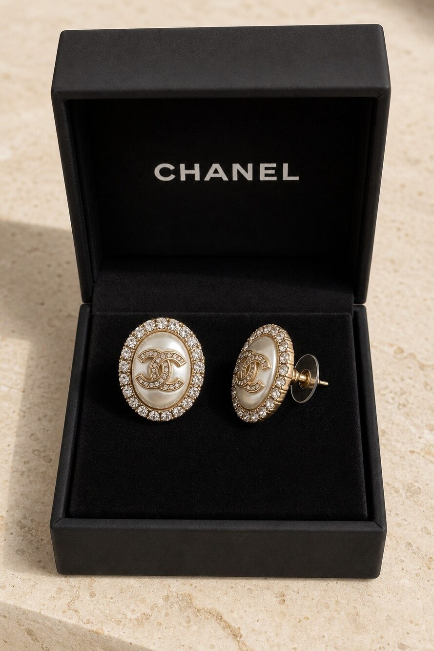CHANEL Classic Parisian Earrings Style 34 | New with Box - Picture 6 of 9